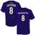 OuterStuff Lamar Jackson Baltimore Ravens NFL Boys Youth 8-20 Purple Mainliner Official Player Name  and  Number T-Shirt -Youth X-Large 18-20-