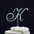 Monogram Cake Topper - Wedding Cake Topper Letter K - Initial Cake Topper for Wedding - Personalized Cake Topper Gold - Letter Cake Topper