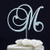 Monogram Cake Topper - Wedding Cake Topper Letter M - Initial Cake Topper for Wedding - Personalized Cake Topper Gold - Letter Cake Topper
