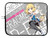 Brand3 D-Frag Anime Laptop Sleeve Case with Mousepad Surface Anime Sleeve Case Bag 13 13.3" Computer Bag Laptop/Tablet Water Repellent Neoprene Cushioned Case