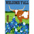 Welcome Yall Longhorn Bluebonnets 42 x 29 Rectangular Double Applique Large House Flag