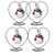 Archi 4 Pack Heart-Shaped Ornament Display Stand Iron Pothook Stand for Hanging Glass Terrarium (Heart)