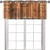 YUAZHOQI Curtain Valance Old Building Livery Stable Wall in a Small Rural w 42" W x 18" L Window Treatment for for Kitchen Living Dining Room-1 Panel-