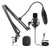 USB Streaming Podcast PC Microphone Computer Cardioid Condenser Microphones Kit with Boom Arm for Vocal Instrument Recording Gaming YouTube Karaoke, Studio Mic Compatible with Mac Laptop Desktop