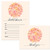 Bridal Shower Invitations (25) & Thank You Cards (25) Matching Set with Envelopes Delicate Peach & Pink Floral Fill-in-Style Guest Invites & Folded Blank Thank You Notes Excellent Value Pair
