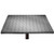 Lyzelre Grey Elastic Edged Polyester Fitted Table Cover, Wire Fence Design Netting Display with Diamond Plate Effects Chrome Kitsch Motif Print Fitted Square Table Cloths, Fit 36"x36" Square Table