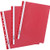 D.RECT Lux PP File Folder A4 Perforated Strong Polypropylene Film Red Pack of 25