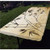 Bamboo House Decor Polyester Fitted Tablecloth,Gradient Bamboo Leaves Flexibility Complex Root Structure Stable Travelers Image Rectangular Elastic Edge Fitted Table Cover,Fits Rectangular Tables 72x3