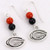 NCAA Georgia Bulldogs Beaded Wire Logo Dangle Earrings