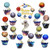 24PCS Solar System Birthday Space Cupcake Toppers and 24 Galaxy Cupcake Wrappers and 1PC Happy Birthday Cake Topper Decorations For Kids Space Party Supplies