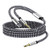 3.5mm Stereo Audio Cable MOGOOD Extension Male to Male AUX Cable 6.6ft Nylon Braided Aux Cord for Headphones, Home/Car Stereos and More