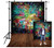 DULUDA Graffiti Photography Backdrop Studio Props Photo Backdrop Colorful Brick Wall Birthday Wedding Backdrop Retro Wood Plank Floor Portrait Photography Vinyl Photo Booth Background 5X7FT DLA05