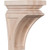 Ekena Millwork CORW03X03X06NERO Wood Corbel 3 1/2"W x 3 3/4"D x 6"H Red Oak