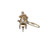 Hampton Nautical K-226 Solid Brass Theodolite Key Chain 5" - Nautical Decor - Nautical Home Decoration