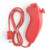 Wii Nunchuck Controller, Nunchuk Controllers Replacement Remote Joystick Gamepad Controller Compatible with Nintendo Nunchuk Wii Wii U Console -Red-