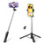 Selfie Stick, All in 1 Stable Selfie Stick Tripod, Phone Tripod with Wireless Remote, Extendable Portable Lightweight Phone Tripod Stand Compatible with iPhone 12 Pro Max/12/11 Pro/XS/XR/X/8 Camera