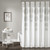 Lush Decor Décor Stripe Medallion Shower Curtain, 72" x 72", Gray