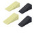 Door Stopper Wall Protector -4pk- - Quiet, Shock Absorbent Gel - Adhesive Reusable Bumper Protector, Wall Shield  and  Silencer for Door Handle?Black, Green?
