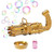 Gatling Bubble Machine Automatic Bubble Guns Bubble Electric Gun Toy 8-Hole Huge Amount Bubble Maker for Boys and Girls-Golden-