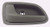 DELPA CL4769 - Front Inside Interior Inner Left Door Handle - Gray