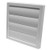 Vent Systems 6" inch Exhaust Vent Cover - Dryer Vent Hood - Louvered Dryer Duct Vent Cover - Vent Hood Cap - One-Directional Plastic Air Supply Grille