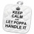 3dRose Keep Calm and Let Poppa Handle Knows Best Potholder 8 x 8