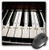 3dRose LLC 8 x 8 x 0.25 Inches Piano Keys Mouse Pad (mp_20682_1)
