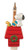 Peanuts Snoopy and Woodstock Sitting on Doghouse Holiday Night Light (166734)