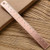 Stainless Steel Cork Base Rulers,Non Slip Straight Edge Ruler,Inch and Metric Graduations Measuring Corkback Ruler-rose gold-