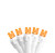 Northlight 50 Orange LED Wide Angle Christmas Lights - 16.25 ft White Wire