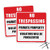 NO TRESPASSING PRIVATE PROPERTY PRIVATE HOUSING No Trespassing Aluminum Warning Sign , made of aluminum alloy no trespassing signs private property I 10mm 12''X12'' - 2 pack -