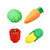 STOBOK 4pcs Cute Cartoon Chili Corn Carrot Erasers Creative Stationery Gift School Supplies Classroom Rewards for Kids Students