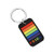 CENWA LGBT Gay Pride Rainbow Dog Tag Necklace Keychain LGBT Lesbian Jewelry Gift For Men Women -keychain-