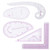 YOUSIKE Ruler, Template Ruler, 5pcs/Set Tailor Comma Curve Sleeve Cage Ruler Measure Sewing Dressmaking Yardstick Drawing Template Patchwork Tool