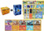 50 Assorted Poke TCG Cards - A Mix of 5 Rare and Holographic Cards, 45 Commons/Uncommons Repack Includes Golden Groundhog Deck Box