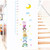Yetier Cartoon Giraffe Growth Chart Wall Stickers Kids Room Home Decoration Pig Monkey Owl Animals Mural Art Height Measure Wall Decals