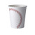 Baseball Themed 9 oz Disposable Paper Cups - -50 Pack- - Birthday Party Supplies Ideal for Game Day, Tailgate Parties and Family Dinner