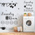 3 Pieces Laundry Room Wall Decal Wash Dry Fold Repeat Wall Sticker Vinyl Wall Sign Bubble Sticker Laundry Today Naked Tomorrow Quotes Decals for Home Apartment Washing Machine Dryer Laundry Room