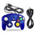 AreMe Classic Wired Controller with Extension Cable Compatible for Wii Gamecube GC Console -Clear Blue-