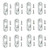 20pcs Single Keyhole Hangers with Needed Screws Picture Frame Mirror Cabinet Hanging Fasteners Metal Keyhole Hanging Brackets Metal Hanging Fasteners