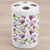 Lunarable Purple Ceramic Toothbrush Holder, Blooming Magnolias Summer Season Soft Pastel Colors Country Meadow Flowers Print, Decorative Versatile Countertop for Bathroom, 4.5" X 2.7", Green Lilac