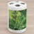 Ambesonne Rainforest Ceramic Toothbrush Holder, Plants in Tropical Environment Exotic Jungle Atmosphere Natural Beauty Pattern, Decorative Versatile Countertop for Bathroom, 4.5" X 2.7", Green