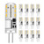 G4 LED Bulb 12V 1.5W JC Bi-Pin G4 Capsule Bulb 10W T3 Halogen Bulb Equivalent 6000K Daylight White with 2 Prong G4 Base for Landscape Lighting, Table Lamp, Chandeliers -12 Pack-