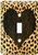 3dRose LLC lsp_20394_1 Punk Rockabilly Cheetah Animal Print Black Heart - Single Toggle Switch