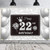 PAKBOOM Happy 22nd Birthday Backdrop Banner - 22 Birthday Party Decorations Supplies for Men Women - Silver 3.9 x 5.9ft
