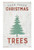 P. GRAHAM DUNN Farm Fresh Christmas Trees Whitewash 10.5 x 17 Wood Barn Door Wall Plaque Sign