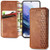 Galaxy S21 plus Plus Wallet Case,Cmeka Magnetic Leather Case for Women Or Men,Card Slots Folio [Kickstand-,Soft TPU Protective Flip Cover for Samsung Galaxy S21 plus 5G Phone Case 6.7 Inch Brown