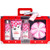 Bath Spa Gift Set for Women, Luxurious 4 Piece Bath and Body Works with Cherry Blossom Scented, Include Shower Gel,Bubble Bath,Body Lotion,Bath Puff,Relaxing Gifts for Women,Gift Basket for Women