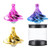 Desktop Gyro, Wind Blow Turn Gyro, Airflow Spinning Gyro, Tornado Spinning Top, a Great Decompression Toy for Home or The Office -Multicolor plusYellow plusPink-