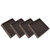 HEYAUG Furniture Pads 4 PCS, 3X3 Inch Furniture Cups for Hardwood Floors, Carpet, Furniture Caster Cups Square Rubber for Protect Floors, Anti-Sliding Bed Stopper Floor Protectors